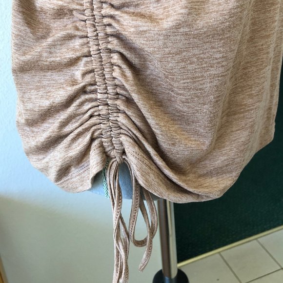 AVIA top super soft long sleeves with thumb holes brown/tan spacedye Size S(4-6) - Picture 4 of 9